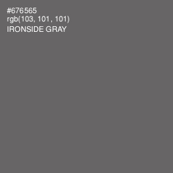 #676565 - Ironside Gray Color Image